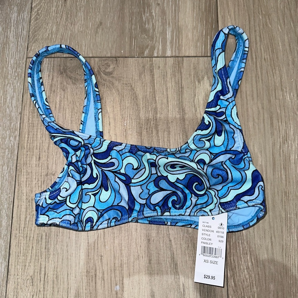 Pacsun patterned bikini top